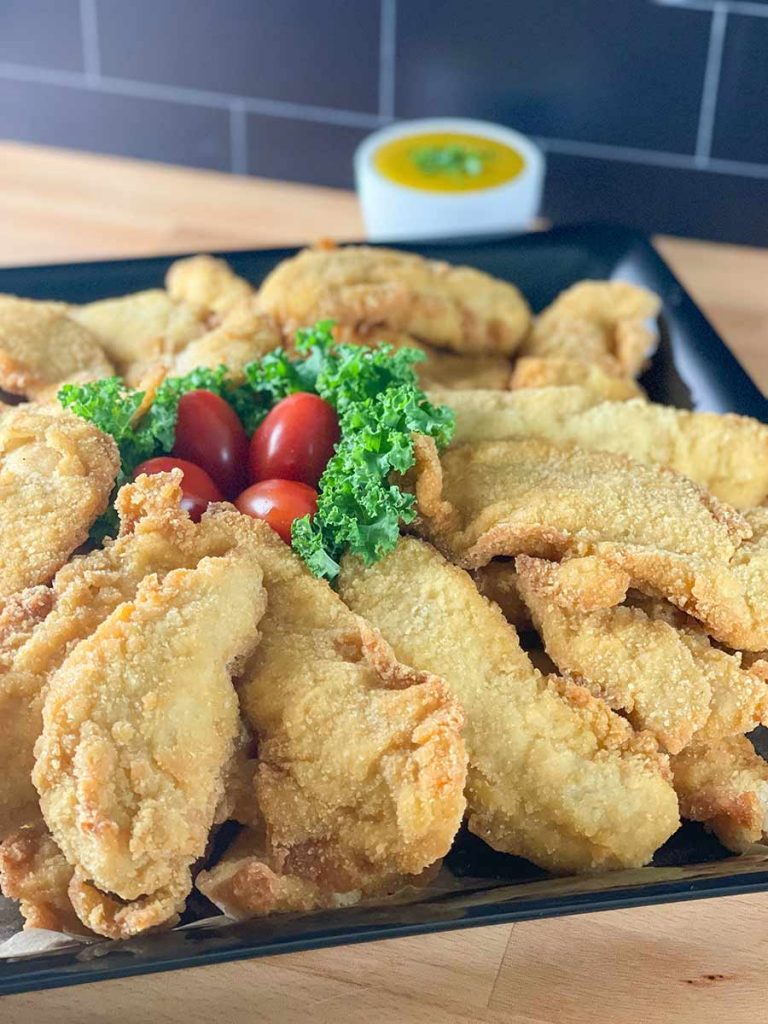 Golden Crispy Chicken Tenders Platter Kirk Market